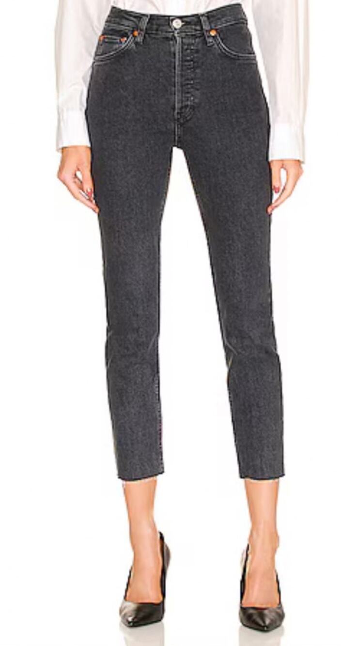 RE/Done jeans Originals 90s High Rise Ankle Crop gray size 24